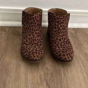 Cheetah print Cat & Jack booties